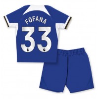 Dječji Nogometni Dres Chelsea Wesley Fofana #33 Domaci 2023-24 Kratak Rukav (+ Kratke hlače)